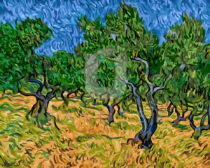 Malowanie po numerach Malowanie po numerach «Vincent van Gogh. Gaj oliwny II» фото