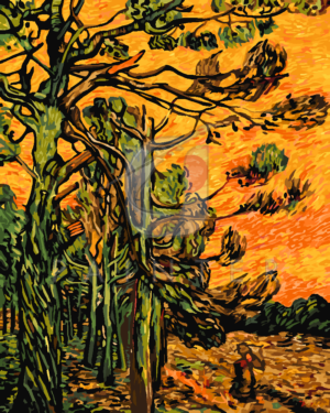 Malowanie po numerach Malowanie po numerach «Vincent van Gogh. Sosny na zachodzie słońca» фото