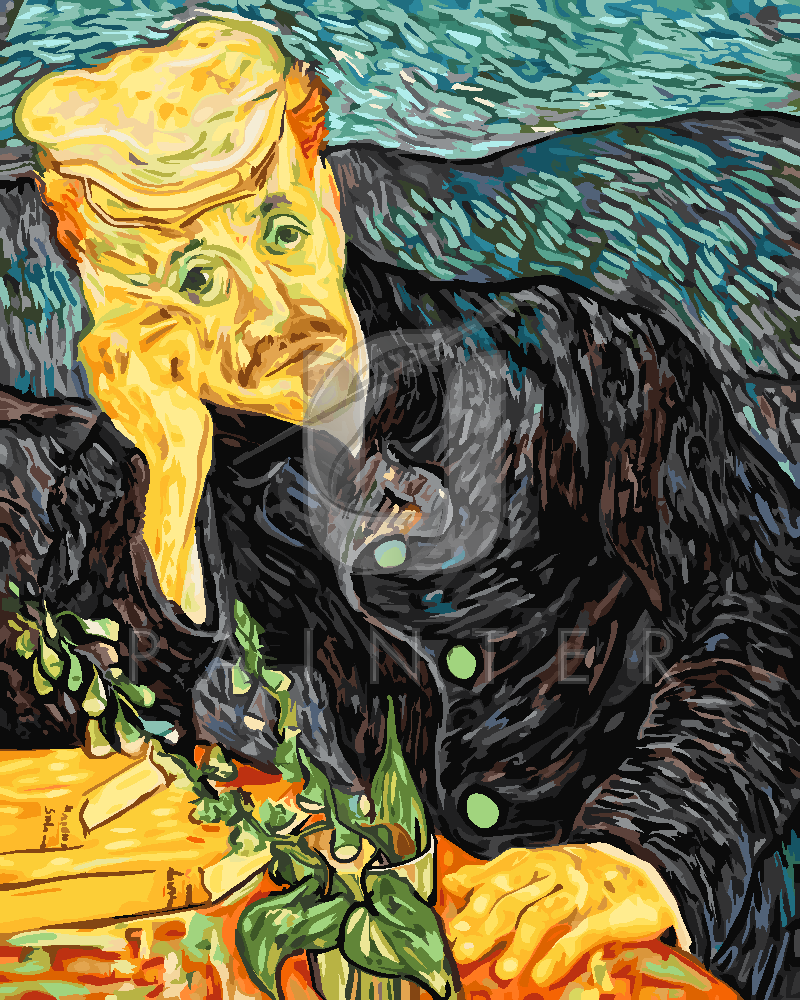 Malowanie po numerach «Vincent van Gogh. Portret doktora Gacheta (wersja I)» Malowanie po numerach «Vincent van Gogh. Portret doktora Gacheta (wersja I)»
