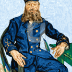 Malowanie po numerach «Vincent van Gogh. Portret listonosza Józefa Roulina (1888)»