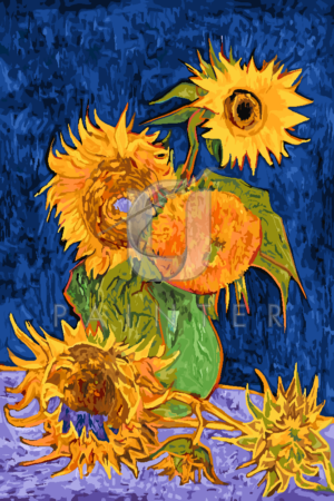 Malowanie po numerach Malowanie po numerach «Vincent van Gogh. Martwa natura: wazon z pięcioma słonecznikami» фото