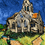 Malowanie po numerach «Vincent van Gogh. Kościół w Auvers»