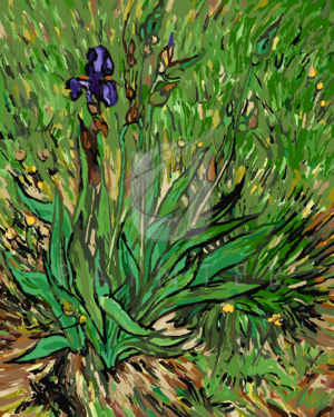 Malowanie po numerach Malowanie po numerach «Vincent van Gogh. Irys» фото