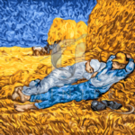 Malowanie po numerach Malowanie po numerach «Vincent van Gogh. Południe: Odpoczynek od pracy»