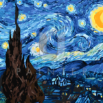 Malowanie po numerach Malowanie po numerach «Vincent van Gogh. Gwiaździsta noc»