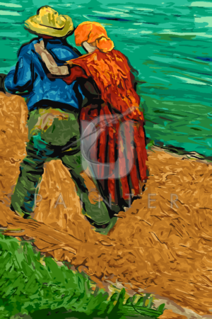 Malowanie po numerach «Vincent van Gogh. Para zakochanych (fragment)»