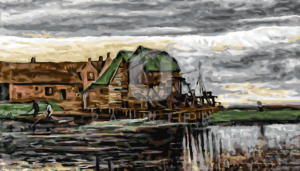 Malowanie po numerach «Vincent van Gogh. Młyn wodny w Gennep»