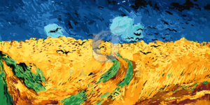 Malowanie po numerach Malowanie po numerach «Vincent Van Gogh. Pole pszenicy z krukami» фото