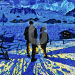 Malowanie po numerach «Waldemar Fink. Wieczór w Adelboden»