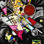 Malowanie po numerach «Wassily Kandinsky. Czarny akompaniament»