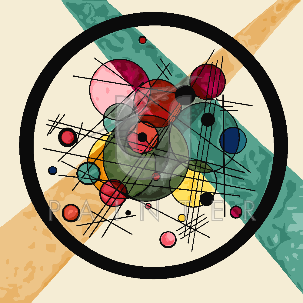 Malowanie po numerach «Wassily Kandinsky. Koła w kole»
