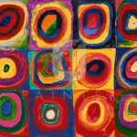 Malowanie po numerach «Wassily Kandinsky. Studium koloru. Kwadraty z koncentrycznymi okręgami»