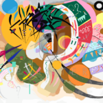 Malowanie po numerach Malowanie po numerach «Wassily Kandinsky. Dominująca krzywa»
