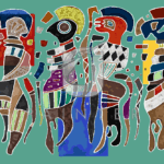 Malowanie po numerach «Wassily Kandinsky. Cztery postacie na trzech kwadratach»