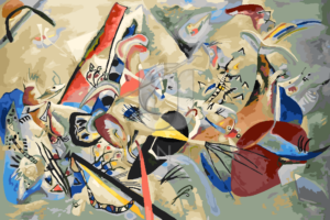 Malowanie po numerach Malowanie po numerach «Wassily Kandinsky. W kolorze szarym» фото