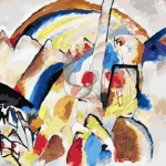 Malowanie po numerach «Wassily Kandinsky. Krajobraz z czerwonymi plamami»