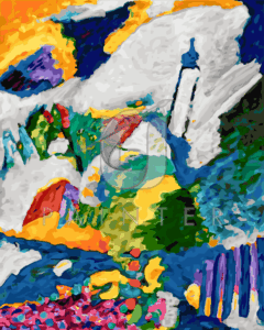 Malowanie po numerach «Wassily Kandinsky. Murnau z kościołem I (1910)»