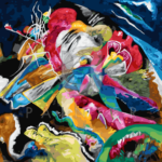 Malowanie po numerach Malowanie po numerach «Wassily Kandinsky. Obraz z białymi liniami»