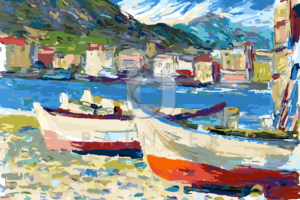 Malowanie po numerach Malowanie po numerach «Wassily Kandinsky. Łodzie w Rapallo» фото