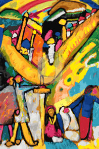 Malowanie po numerach «Wassily Kandinsky. Szkic Improwizacji 8»