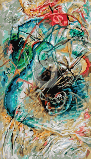 Malowanie po numerach «Wassily Kandinsky. Wassily Kandinsky. Improwizacja bez tytułu IV»