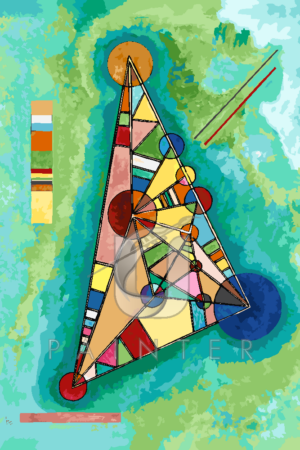 Malowanie po numerach Malowanie po numerach «Wassily Kandinsky. Kolory w trójkącie» фото
