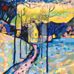 Malowanie po numerach Malowanie po numerach «Wassily Kandinsky. Zimowy krajobraz»