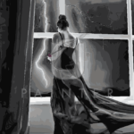 Malowanie po numerach «Obserwując burzę»