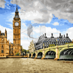 Malowanie po numerach «Westminster Bridge i Big Ben»