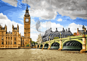 Malowanie po numerach Malowanie po numerach «Westminster Bridge i Big Ben» фото