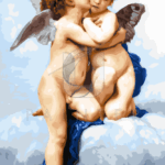 Malowanie po numerach «William-Adolphe Bouguereau. Pierwszy pocałunek»